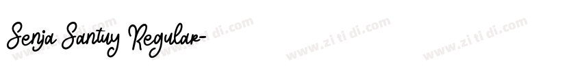 Senja Santuy Regular字体转换